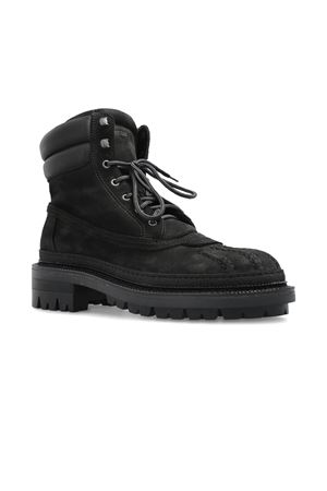 Stivali Army imbottiti in pelle di vitello nero DSQUARED | ABM0159097085462124