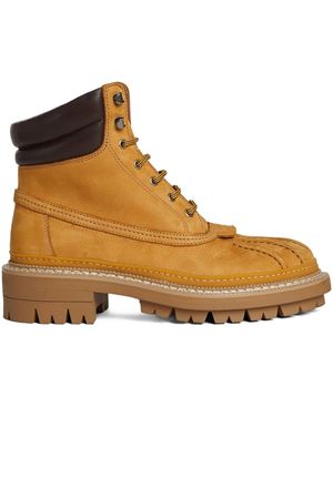 Stivali Army imbottiti in pelle di vitello marrone DSQUARED | ABM015909708546M1337