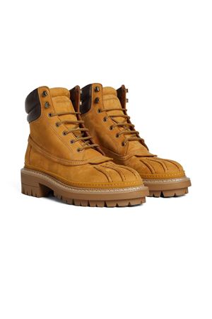 Stivali Army imbottiti in pelle di vitello marrone DSQUARED | ABM015909708546M1337