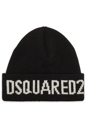 Berretto in lana nero DSQUARED | KNM016101W043282124