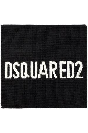 Sciarpa in lana nero DSQUARED | KNM016401W043282124