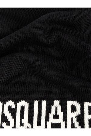 Sciarpa in lana nero DSQUARED | KNM016401W043282124