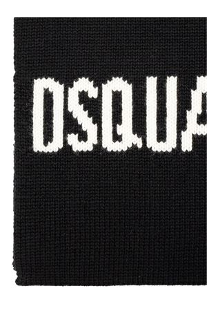 Sciarpa in lana nero DSQUARED | KNM016401W043282124