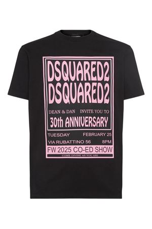 T-shirt in cotone nero DSQUARED | S71GD1582D20020900