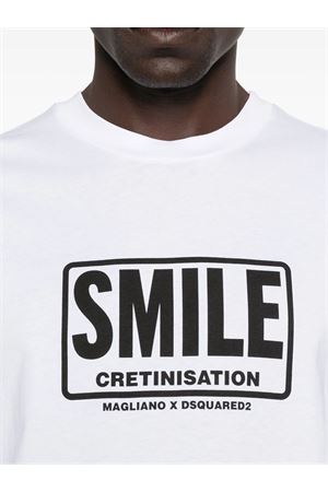 T-shirt in cotone bianco DSQUARED | S71GD1595D20020100