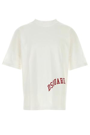 White cotton T-shirt DSQUARED | S71GD1601D20035101