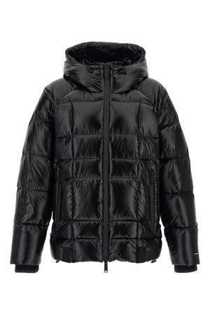 Black quilted hooded down jacket DSQUARED | S74AM1611D35315900