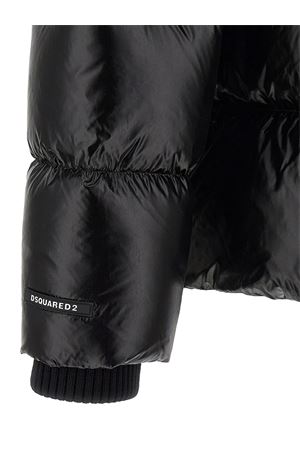 Black quilted hooded down jacket DSQUARED | S74AM1611D35315900