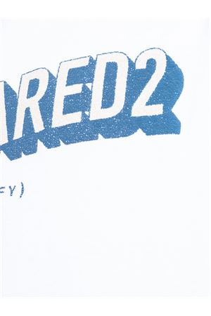 T-shirt oversize in cotone bianco DSQUARED | S74GD1445D20020100