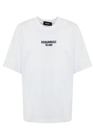 White cotton T-shirt DSQUARED | S74GD1455D20020965