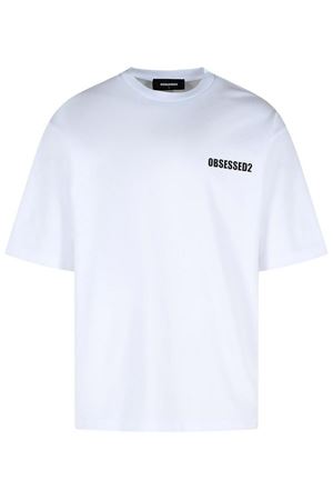White cotton T-shirt DSQUARED | S74GD1479D20033100