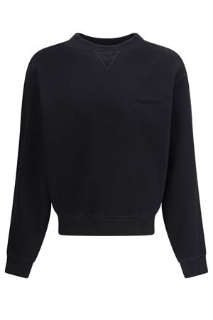 Felpa in cotone nero DSQUARED | S74GU0877S25516900