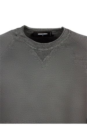 Grey virgin wool jumper DSQUARED | S74HA1564D13133859