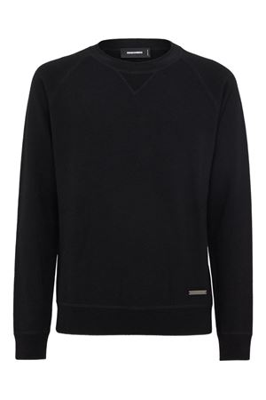 Maglione in lana vergine nero DSQUARED | S74HA1564D13133900