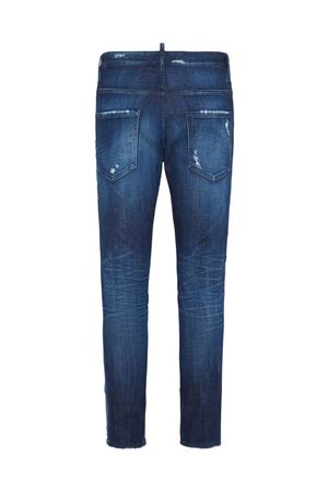 Jeans in denim di cotone blu DSQUARED | S74LB1721D30010470