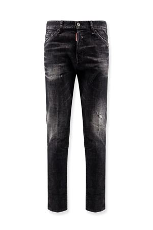 Jeans in denim di cotone nero DSQUARED | S74LB1724S30357900