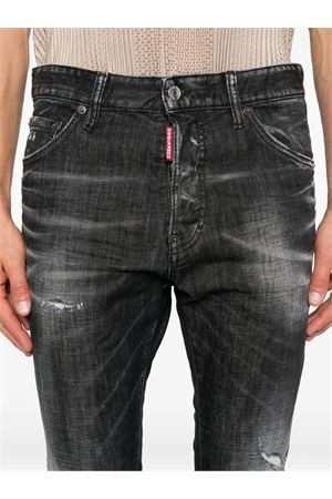 Jeans in denim di cotone nero DSQUARED | S74LB1724S30357900
