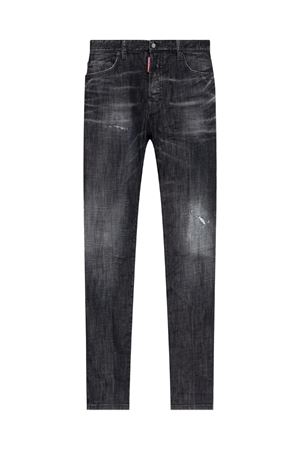 Jeans in denim di cotone nero DSQUARED | S74LB1726S30357900