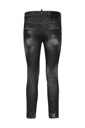 Jeans in denim di cotone nero DSQUARED | S74LB1726S30357900