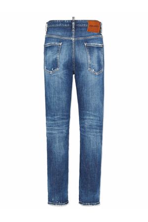 Jeans in denim di cotone blu DSQUARED | S74LB1728S30872470