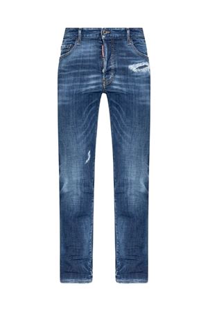 Jeans in denim di cotone blu DSQUARED | S74LB1729S30872470