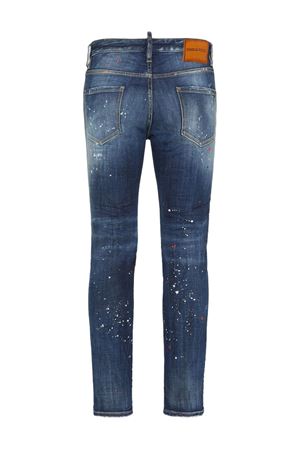 Jeans in denim di cotone blu DSQUARED | S74LB1732S30664470