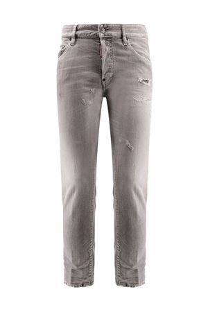 Jeans in denim di cotone grigio chiaro DSQUARED | S74LB1754S30260852