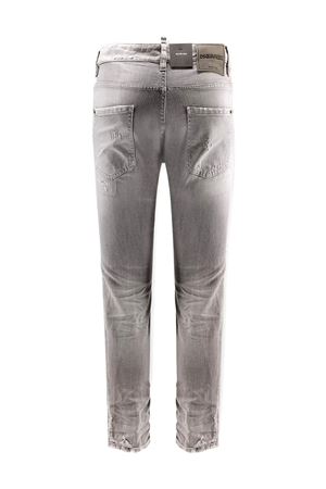 Jeans in denim di cotone grigio chiaro DSQUARED | S74LB1754S30260852