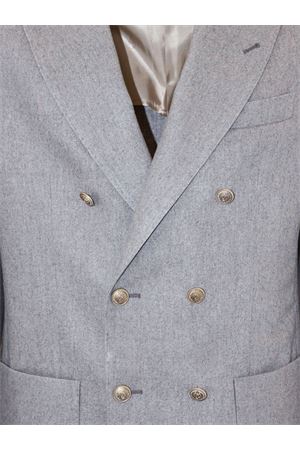 Giacca doppiopetto in misto lana e cashmere grigio ELEVENTY | L70GIAA06TES0L30080