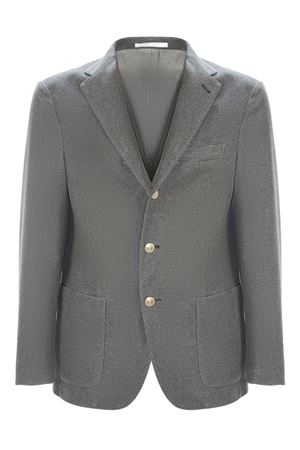Grey wool and cashmere blend blazer ELEVENTY | L70GIAI01BOTTES0L30022