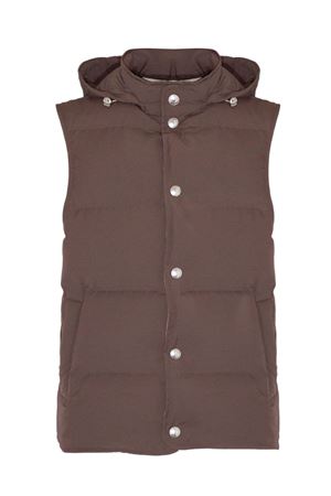 Brown wool blend vest jacket ELEVENTY | L75GILH04GBT2700725N