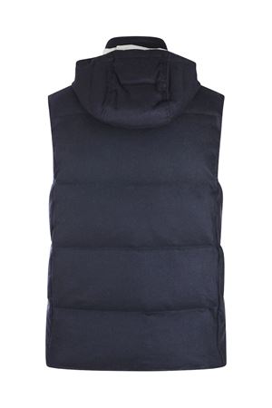 Gilet in misto lana e cashmere blu ELEVENTY | L75GILH04TES0H02711