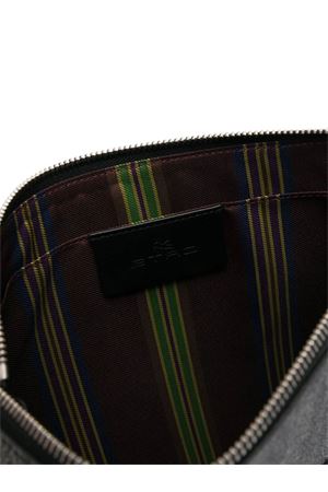 Clutch Paisley jacquard nero e grigio ETRO | MP2C0006AA012N0000