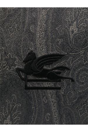 Clutch Paisley jacquard nero e grigio ETRO | MP2C0006AA012N0000
