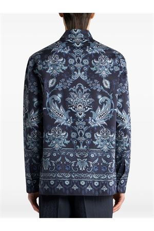Camicia in puro cotone blu scuro ETRO | MRIC005499SP5F0X0883