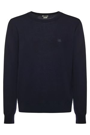 Dark blue wool sweater ETRO | MRKF0096AL291B0665