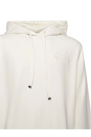 Felpa con cappuccio in cotone bianco ETRO | MRMB0008AJ292W0800