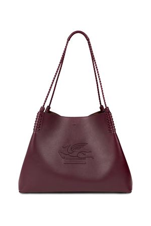 Borsa Shopping Libra Media In Pelle Bordeaux ETRO | WP1D0028AP264R0108