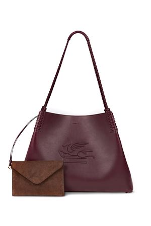 Borsa Shopping Libra Media In Pelle Bordeaux ETRO | WP1D0028AP264R0108
