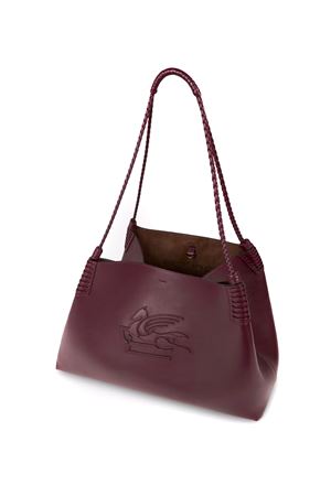 Borsa Shopping Libra Media In Pelle Bordeaux ETRO | WP1D0028AP264R0108