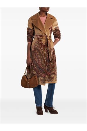 Cappotto In Velluto Con Stampa Paisley ETRO | WRAA003599SPEA7X0801