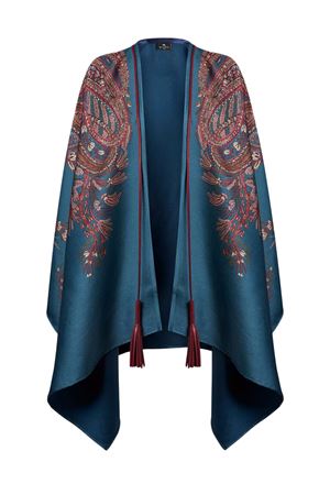 Poncho Con Stampa Paisley ETRO | WRBD0012AV778X0883