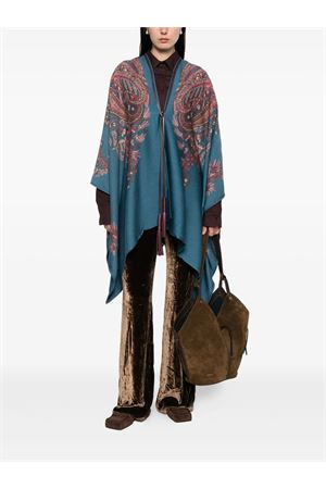 Poncho Con Stampa Paisley ETRO | WRBD0012AV778X0883