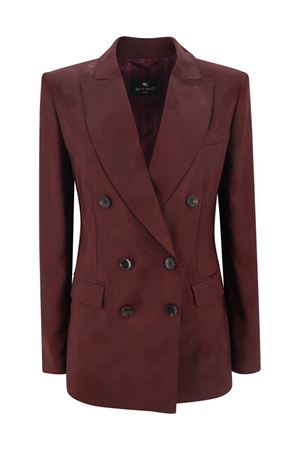 Tailored jacket in glossy stretch jacquard fabric ETRO | WRCA001099TJB41M5039