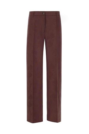 Pantalone in misto lana e viscosa color borgogna ETRO | WREA006599TJB41M5039