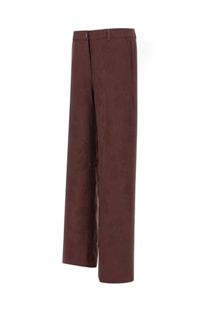 Pantalone in misto lana e viscosa color borgogna ETRO | WREA006599TJB41M5039