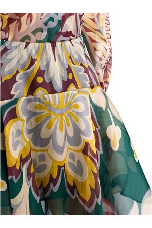 Asymmetric midi skirt in soft washed silk organza ETRO | WRFA017199SP1I8X0896