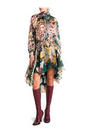 Asymmetric midi skirt in soft washed silk organza ETRO | WRFA017199SP1I8X0896