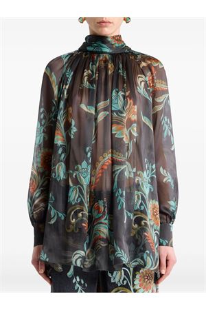 Blusa In Seta Con Motivo Narcisi ETRO | WRJA015099SA1M0X0881
