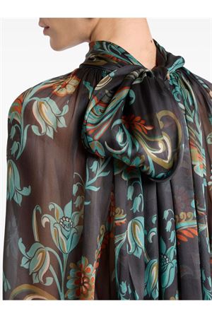 Blusa In Seta Con Motivo Narcisi ETRO | WRJA015099SA1M0X0881
